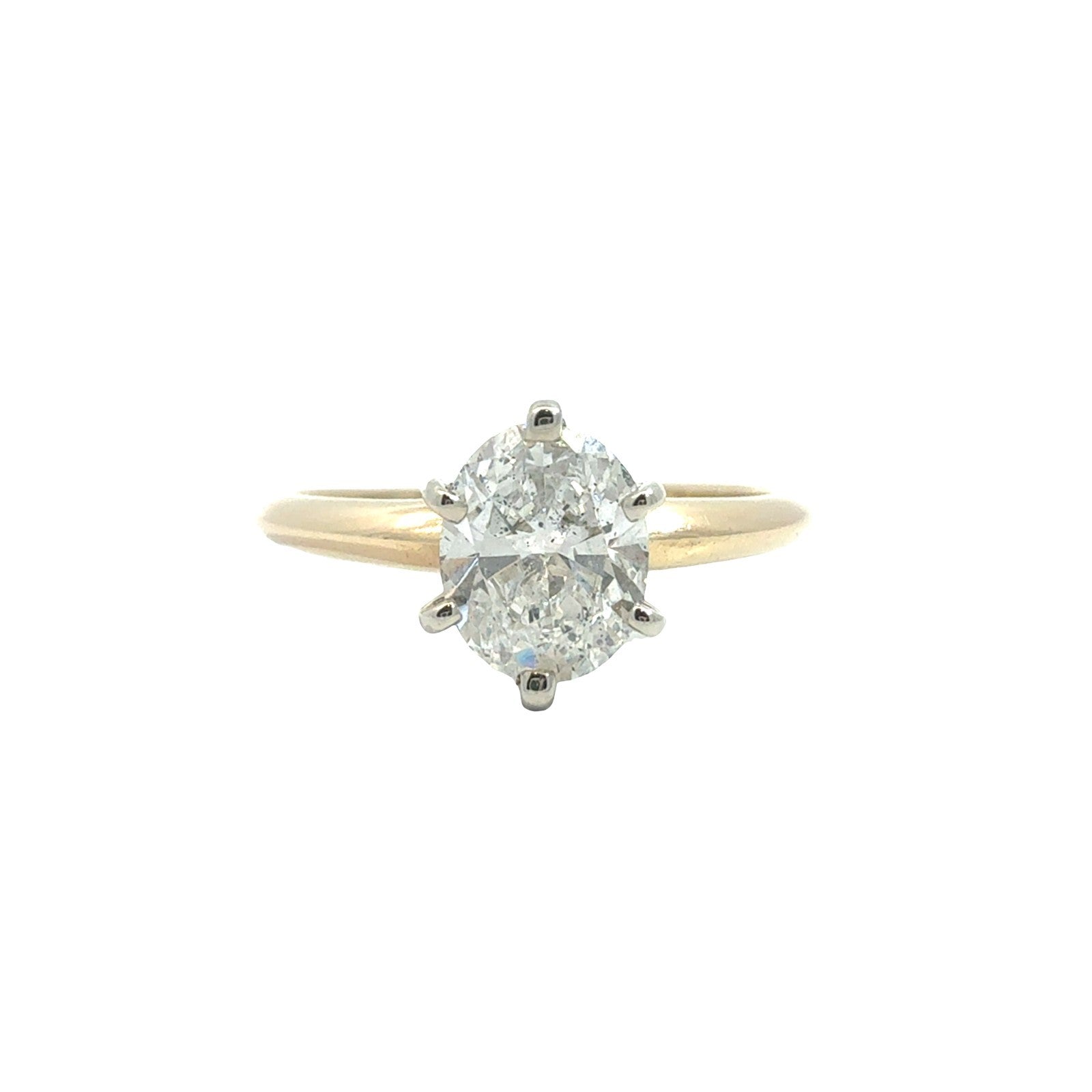 14k Yellow Gold 0.80tcw Diamond Solitaire Engagement Ring Size 60