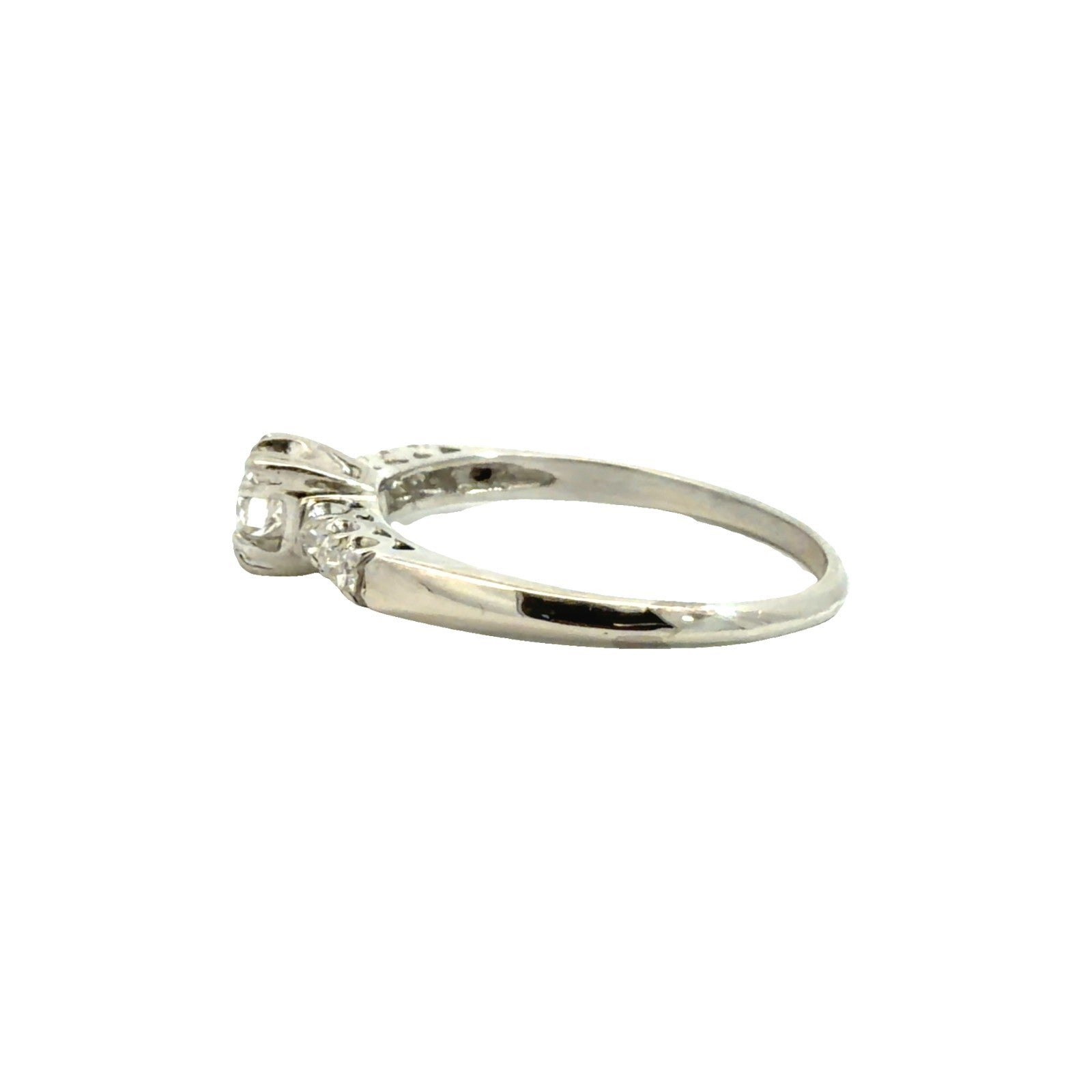 Platinum 0.34cttw Diamond Engagement Ring Size 71