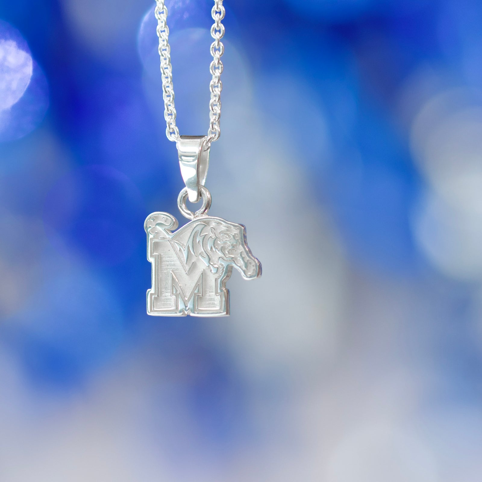Memphis Tigers Sterling Silver Pendant Necklace