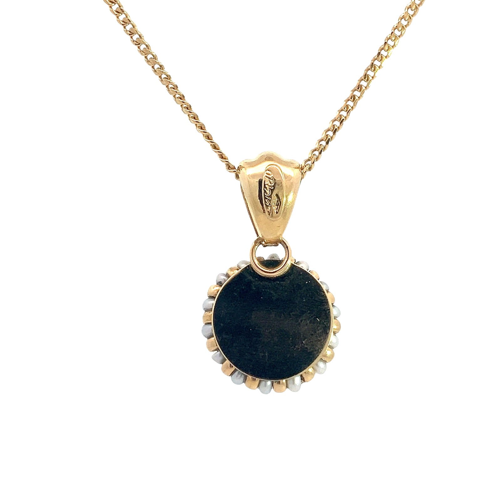 Vintage 18k Yellow Gold and 1.50ctw Citrine Necklace