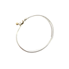 Estate Tiffany & Co Sterling Silver 18k Gold Hook and Eye Twist Bangle Bracelet