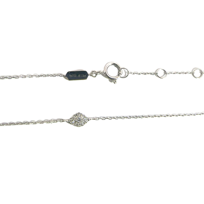 Estate DJULA Magic Touch 18k White Gold Diamond Eye Bracelet