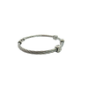 Estate Charriol Three Station Diamond Cable Bracelet