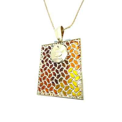 Estate Damas SIDRA Nancy Ajram 18k Yellow Gold Pendant Necklace