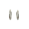 Estate John Hardy Classic Chain Silver Hoop Earrings