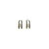 Estate Lagos Sterling Silver Caviar Hoop Earrings