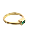 Estate 18k Yellow Gold Emerald Ring