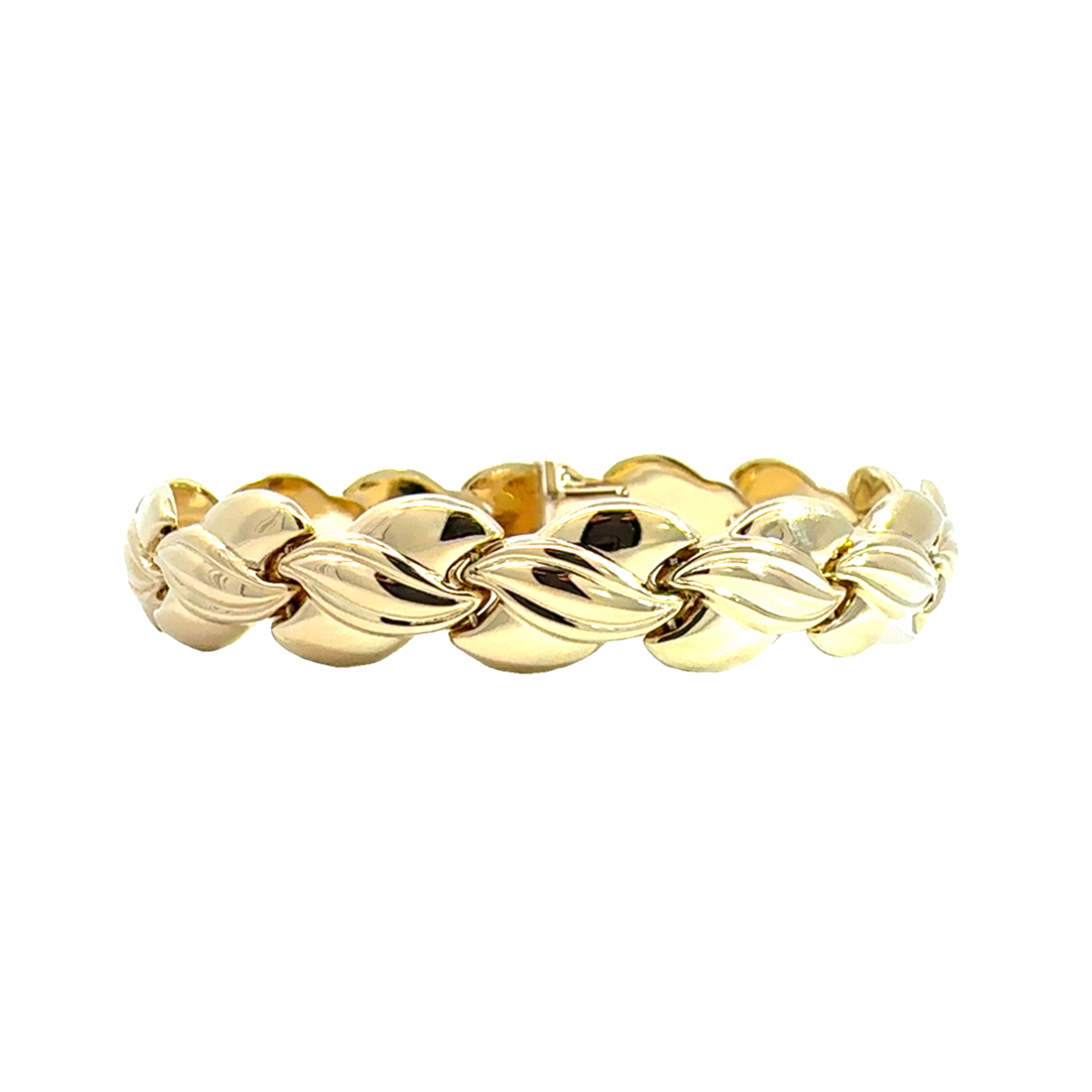 Estate 14k Yellow Gold Fancy Link Bracelet