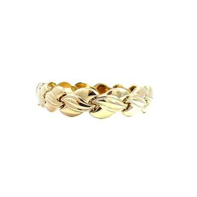 Estate 14k Yellow Gold Fancy Link Bracelet