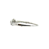 Estate 14k White Gold and Diamond Swirl Bracelet