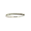 Estate 14k White Gold and Diamond Hinge Bracelet