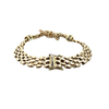 Estate 14k Yellow Gold Knot Sapphire Bracelet