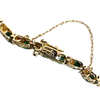 Estate 14k Yellow Gold Emerald and Diamond Bracelet