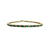 Estate 14k Yellow Gold Emerald and Diamond Bracelet