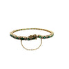 Estate 14k Yellow Gold Emerald and Diamond Bracelet