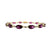 Estate 14k Yellow Gold Marquis Cut Rhodolite Garnet Bracelet