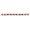 Estate 18k White Gold Ruby and Diamond Tennis Bracelet