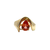 Estate 14k Yellow Gold Orange Sapphire Ring