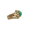 Estate 14k Yellow Gold Turquoise Ring