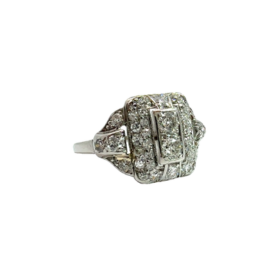 Vintage Platinum Diamond Ring