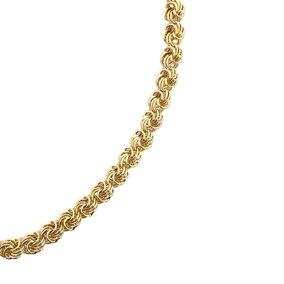 Estate 14k Yellow Gold Link Chain Necklace 18"