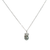 Estate 14k White Gold Black Pearl and Diamond Pendant Necklace 18"