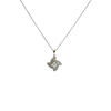 Estate 18k White Gold Diamond Pendant Necklace 18"