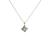 Estate 18k White Gold Diamond Pendant Necklace 18"