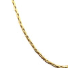 Estate 14k Yellow Gold Square Cable Link Chain Necklace 18"