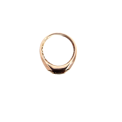 Estate Men's Diamond and 14k Rose Gold Ring