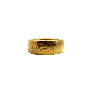 Estate Men's 22k Yellow Gold American Eagle Bullion Band Ring