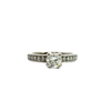 Estate 14k White Gold Round Brilliant Diamond Engagement Ring - 0.79 CTW