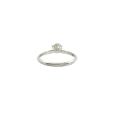 Estate 14k White Gold Solitaire Diamond Ring - 1.05 CTW