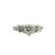 Estate 14k White Gold Round Brilliant Diamond Engagement Ring 1.11 CTW