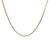 Estate 14k Yellow Gold Square Cable Link Chain Necklace 18"