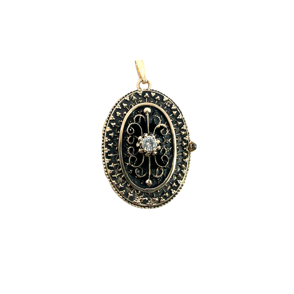 Vintage 14k Yellow Gold Locket Pendant