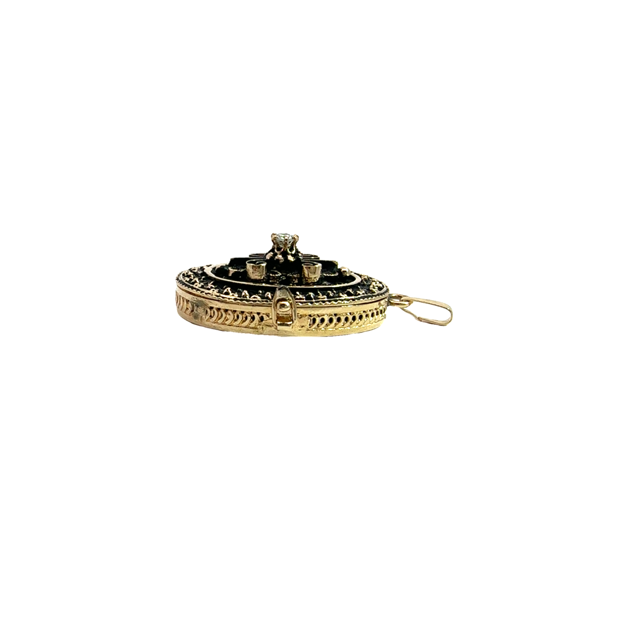 Vintage 14k Yellow Gold Locket Pendant