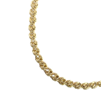 Estate 14k Yellow Gold Link Chain Necklace 18"