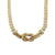 Estate 14k Yellow Gold Knot Necklace with Sapphire Accents 18"