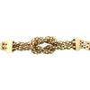 Estate 14k Yellow Gold Knot Necklace with Sapphire Accents 18"