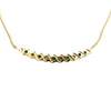 Estate Emerald and Diamond 14k Yellow Gold Necklace 16"