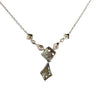 Vintage 14k White Gold Diamond Necklace 18"