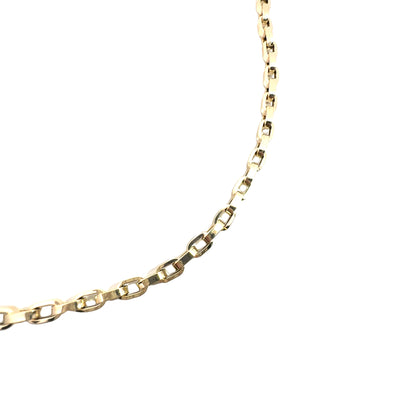 Estate 14k Yellow Gold Lightweight Fancy Link Chain Necklace 20"