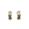 Estate Two-Tone 14k Gold and Diamond Earrings