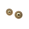 Estate 14k Yellow Gold Dome Earrings