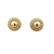 Estate 14k Yellow Gold Dome Earrings