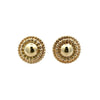 Estate 14k Yellow Gold Dome Earrings