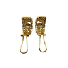 Estate Pearl, Diamond and Yellow Gold Earrings