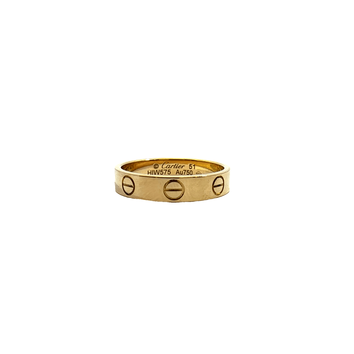 Vintage Cartier 18k Yellow Gold Love Band Ring