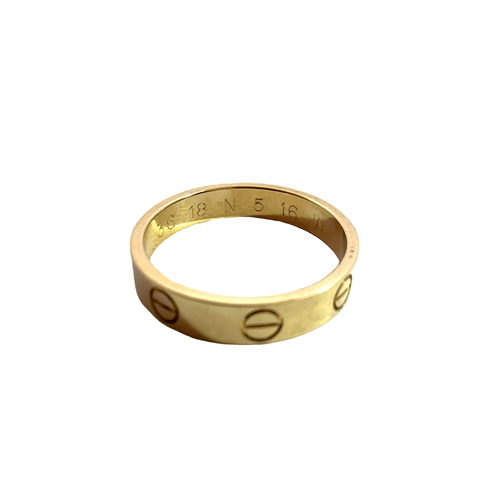 Vintage Cartier 18k Yellow Gold Love Band Ring